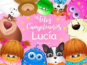 Feliz cumpleaños Lucía