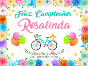 Tarjeta - Nombre Rosalinda