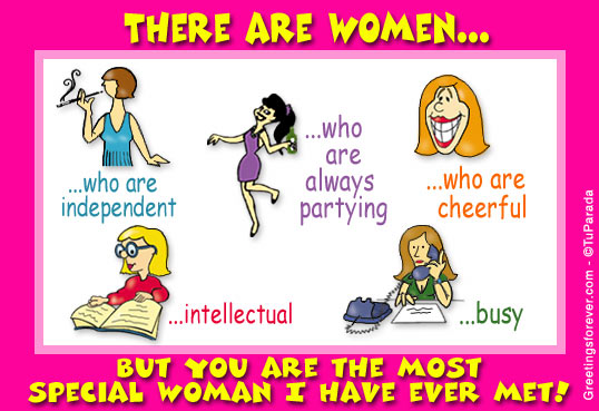 There are women...