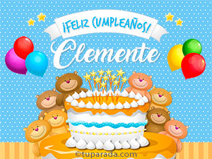 Cumpleaños de Clemente