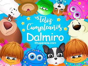 Tarjeta - Feliz cumpleaños Dalmiro