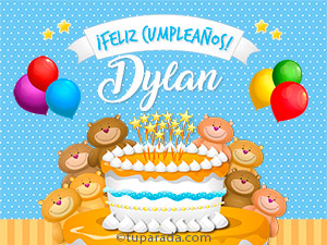 Tarjeta - Cumpleaños de Dylan
