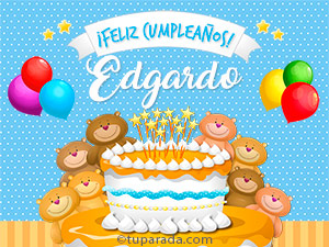 Tarjeta - Cumpleaños de Edgardo