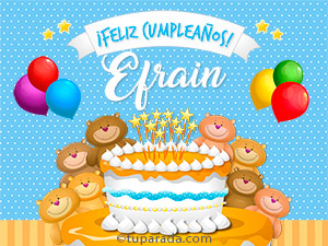 Tarjeta - Cumpleaños de Efrain