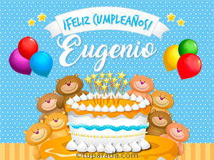 Tarjeta - Cumpleaños de Eugenio