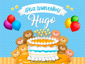 Tarjeta - Cumpleaños de Hugo