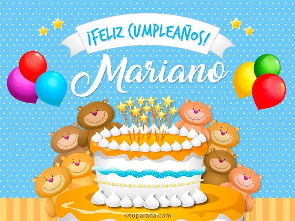 Tarjeta - Cumpleaños de Mariano