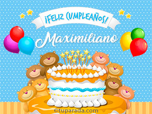 Cumpleaños de Maximiliano