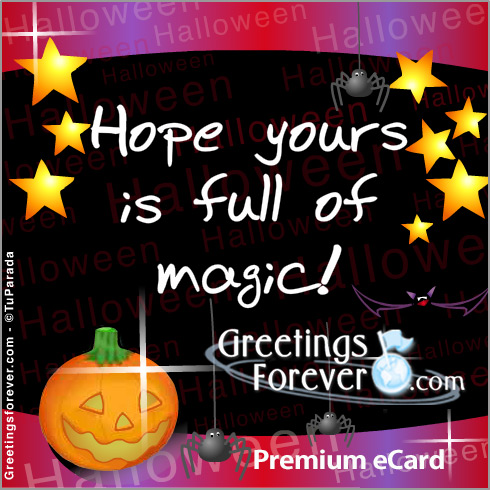 Ecard - Halloween magic