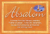 Meaning of the name Absalom