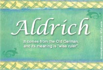 Meaning of the name Aldrich