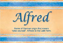 Meaning of the name Alfred
