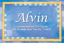 Meaning of the name Alvin