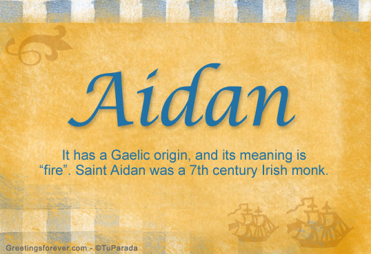 What Does The Word Aidan Mean