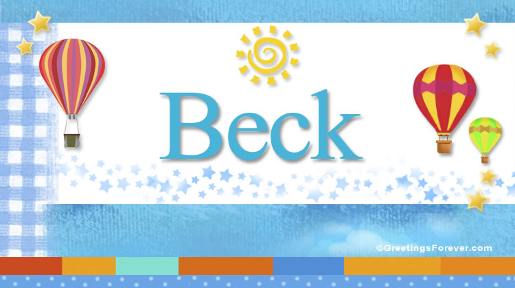 Nombre Beck, Imagen Significado de Beck