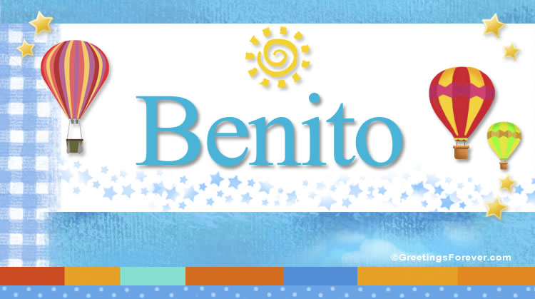 Nombre Benito, Imagen Significado de Benito