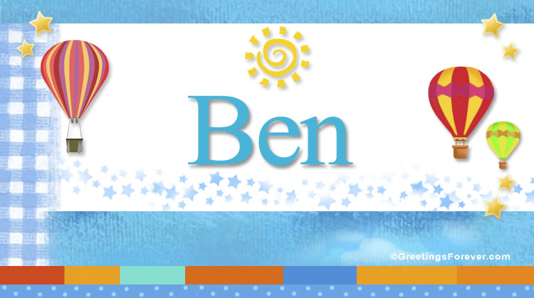 Nombre Ben, Imagen Significado de Ben