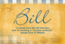 Meaning of the name Bill