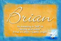 Meaning of the name Brian