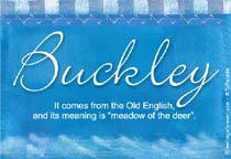 Meaning of the name Buckley