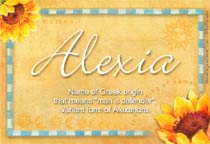 Meaning of the name Alexia