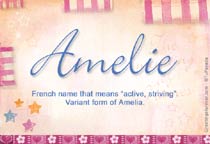 Meaning of the name Amelie