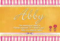 Meaning of the name Abby