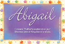 Meaning of the name Abigail
