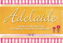 Meaning of the name Adelaide