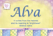 Meaning of Name Alva