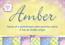 Meaning of the name Amber