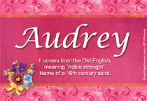 Meaning of the name Audrey