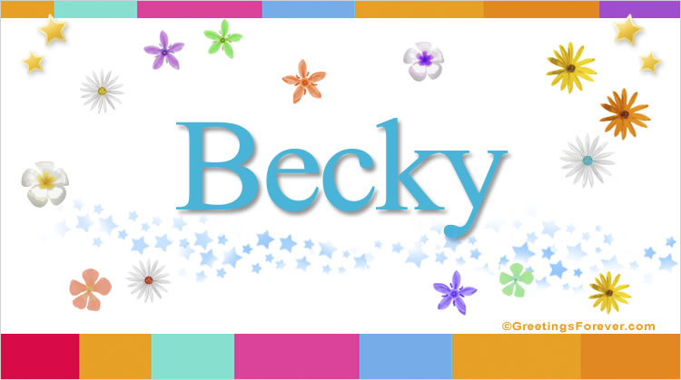 Nombre Becky, Imagen Significado de Becky