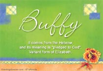 Meaning of the name Buffy