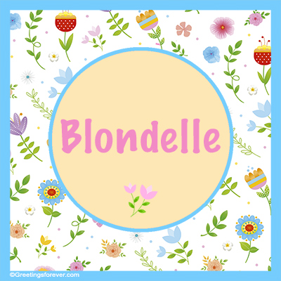 Image Name Blondelle