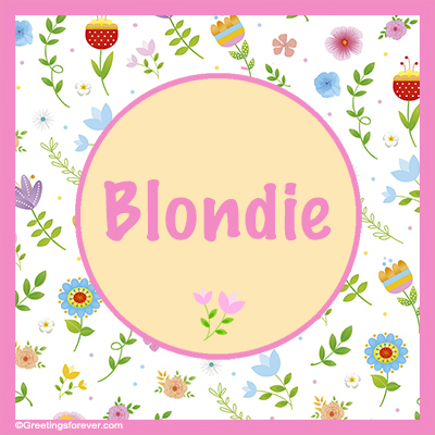 Image Name Blondie