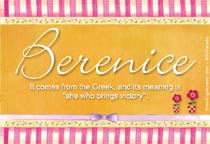 Meaning of the name Berenice