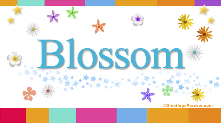 Nombre Blossom, Imagen Significado de Blossom