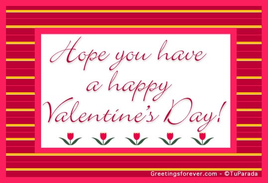 Ecard - A happy Valentine's Day!