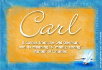 Meaning of the name Carl