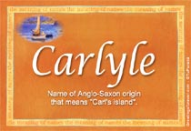 Meaning of the name Carlyle