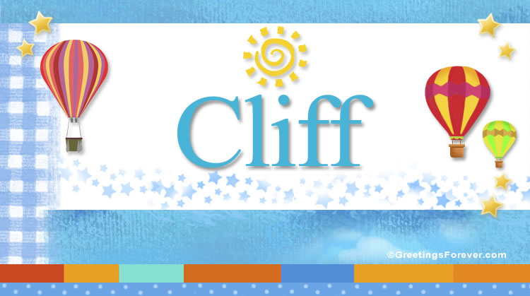 Nombre Cliff, Imagen Significado de Cliff