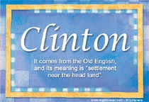 Meaning of the name Clinton