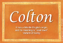 Meaning of the name Colton