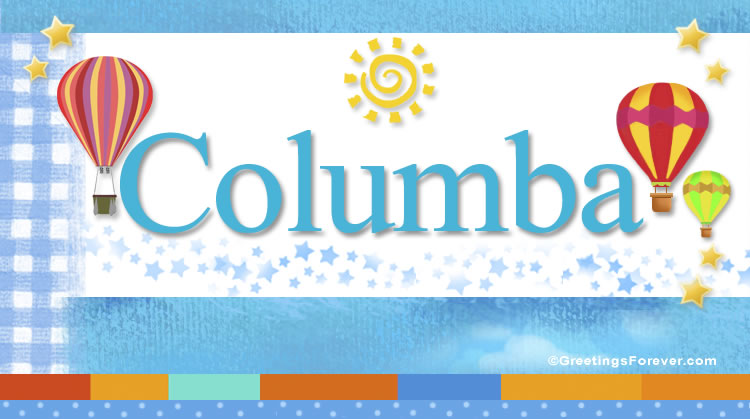 Nombre Columba, Imagen Significado de Columba