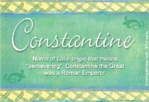 Meaning of the name Constantine