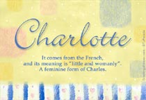 Meaning of the name Charlotte