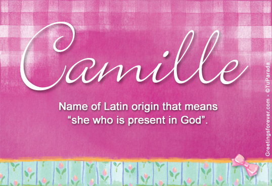 Nombre Camille : Significado, origen, popularidad