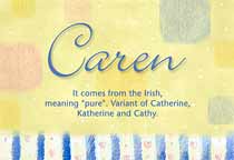 Meaning of the name Caren