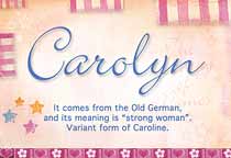 Meaning of the name Carolyn